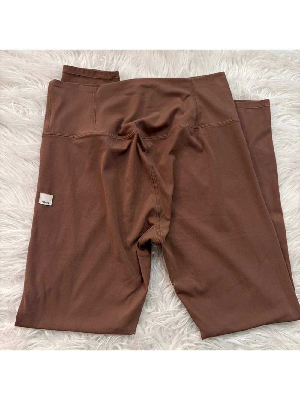 Vuori brown high-waisted leggings size L